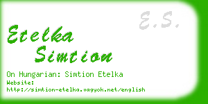 etelka simtion business card